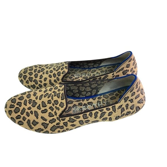 Rothy's The Loafer Mocha Spot Leopard Print Loafers Size 8 - Picture 2 of 8